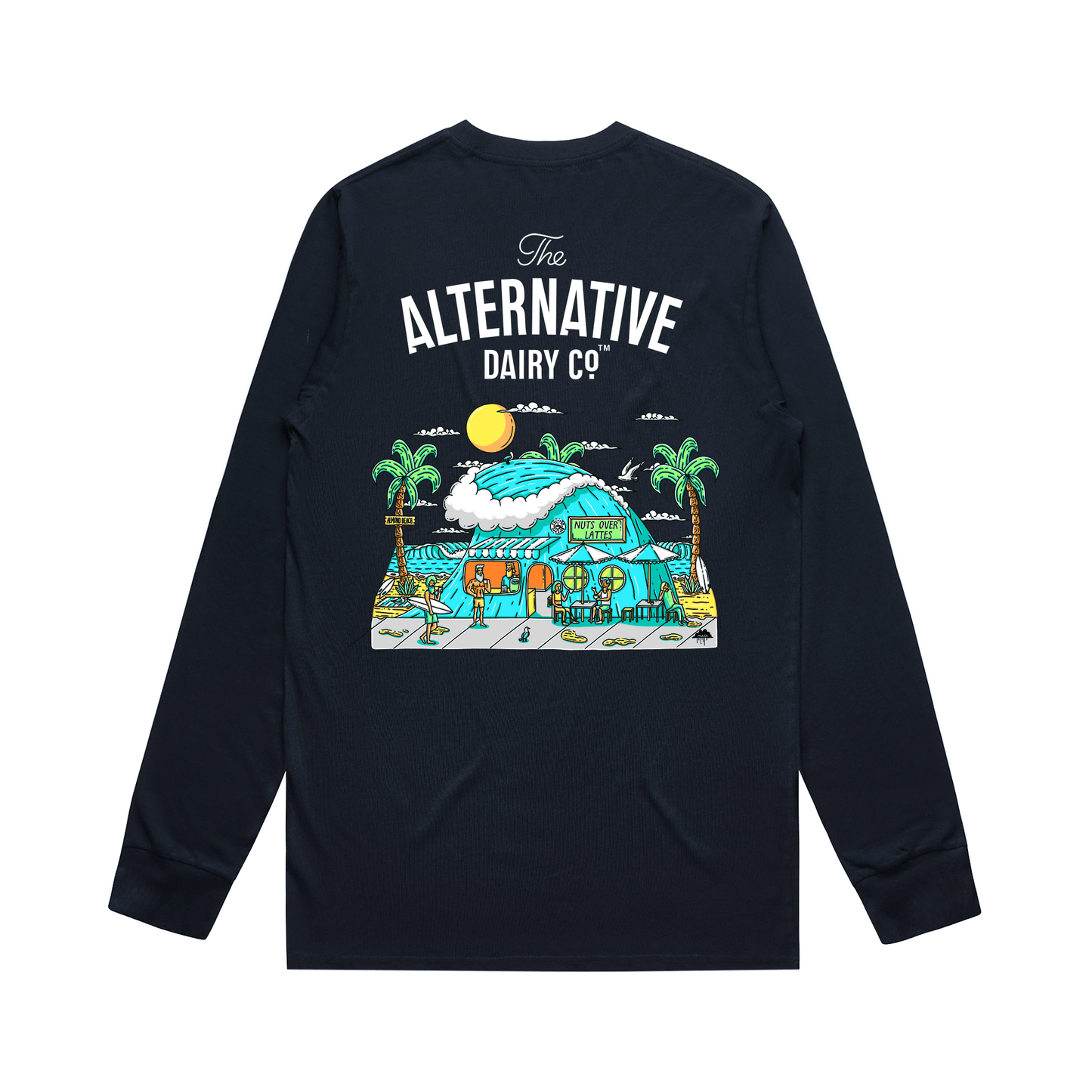 Almond Beach Café L/S Tee image 0