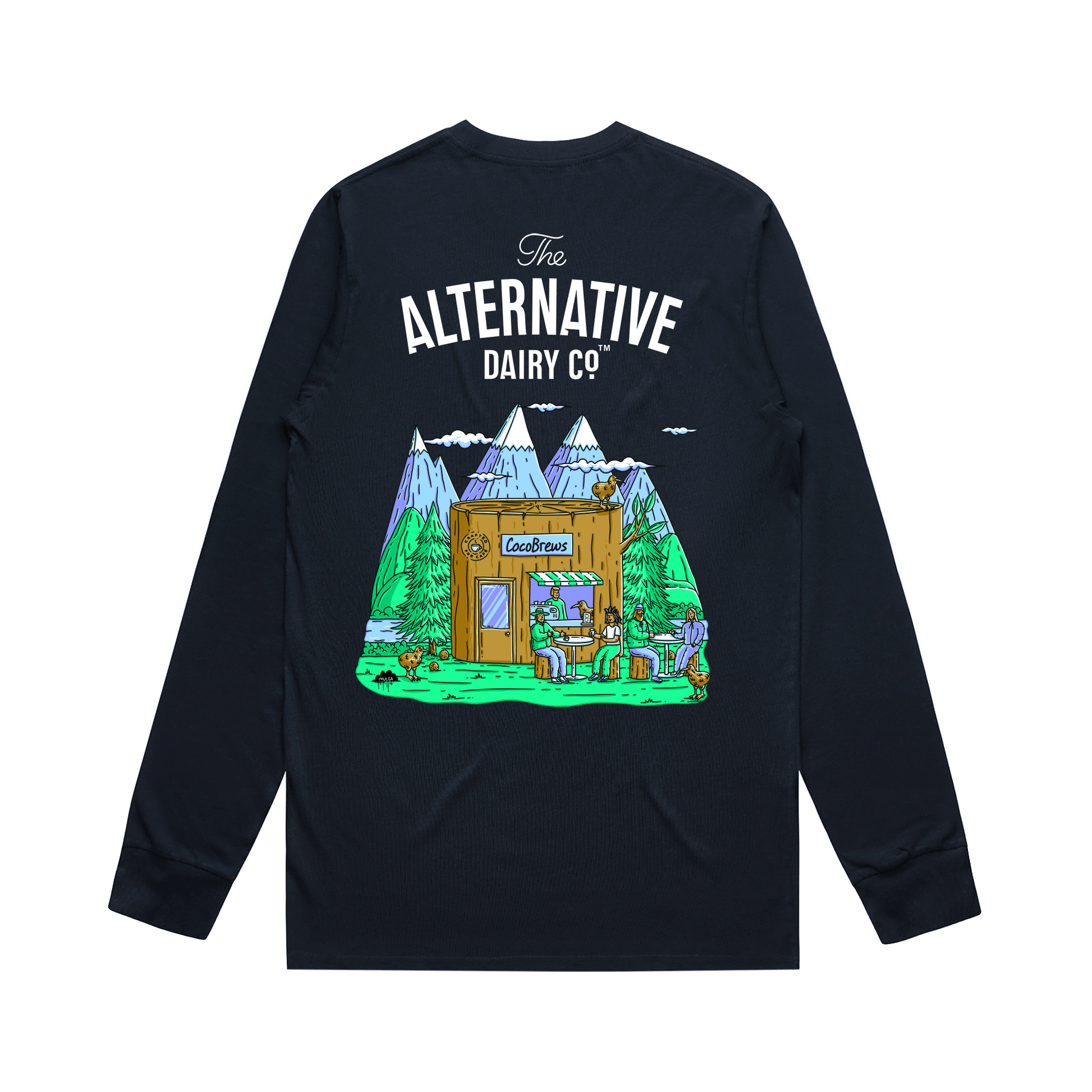 Coconut NZ Mountain Cafè L/S Tee image 0
