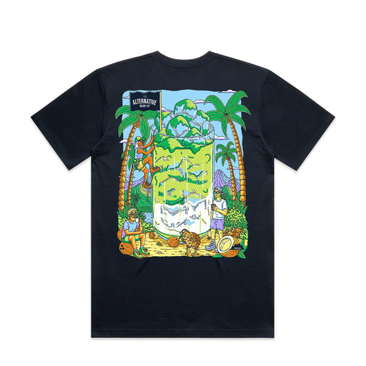 Coconut Matcha Tee - Navy