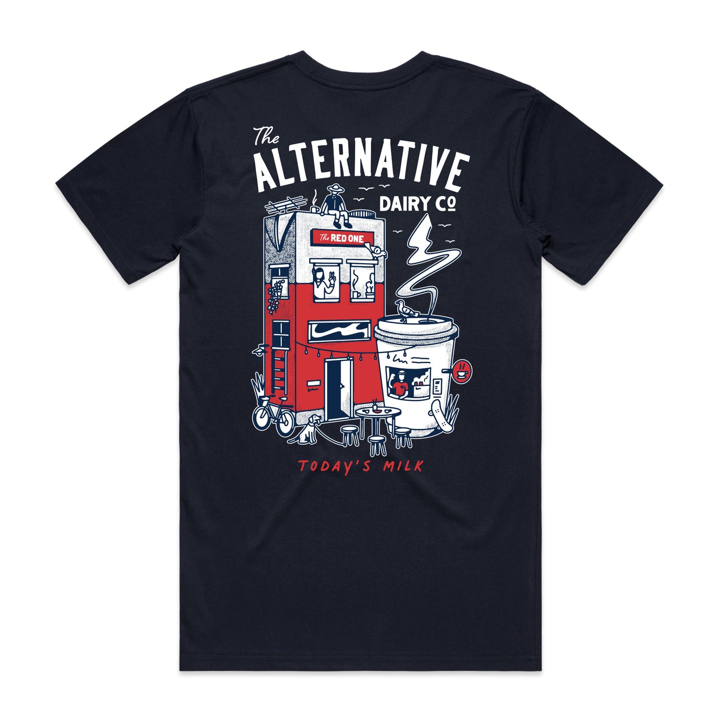 'The Red One' Navy Tee