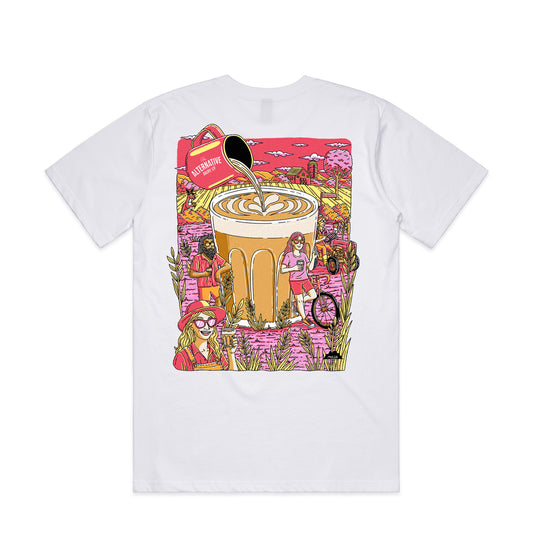 Oat Latte Tee White