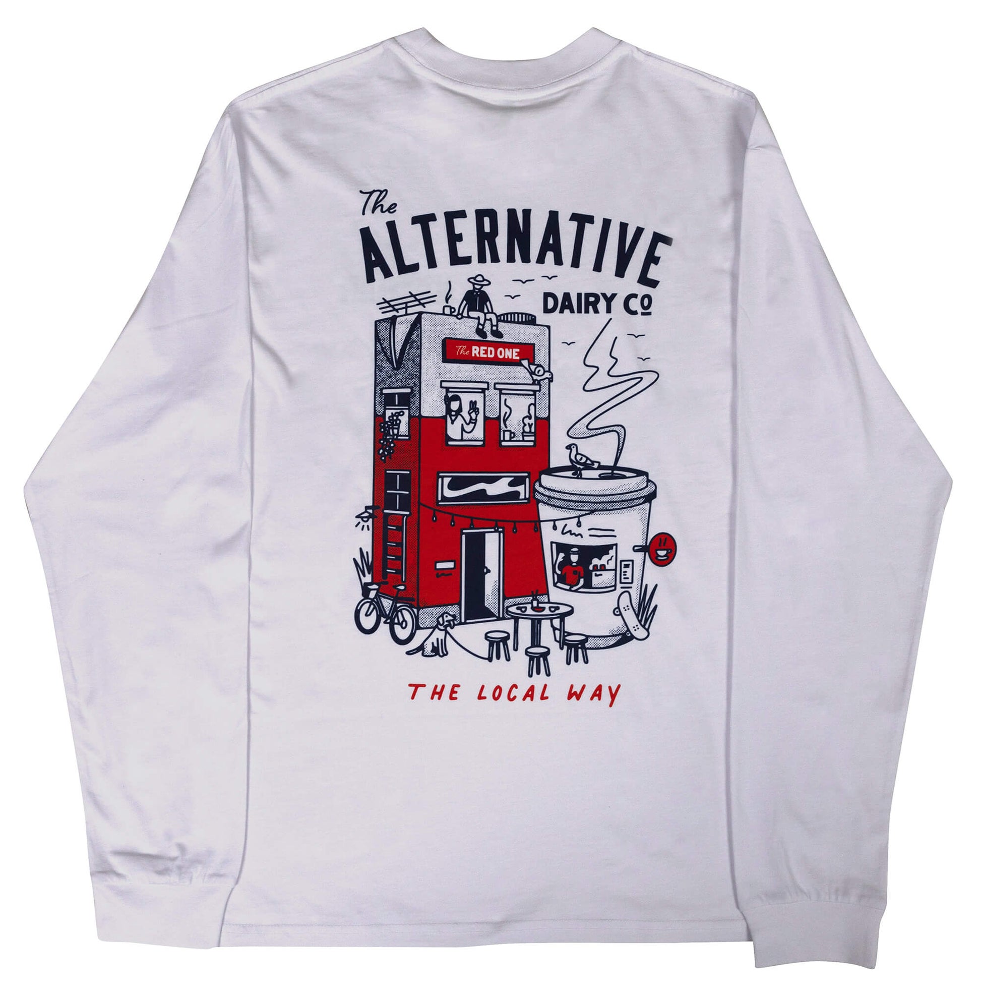 'The Red One' White Long Sleeve image 0